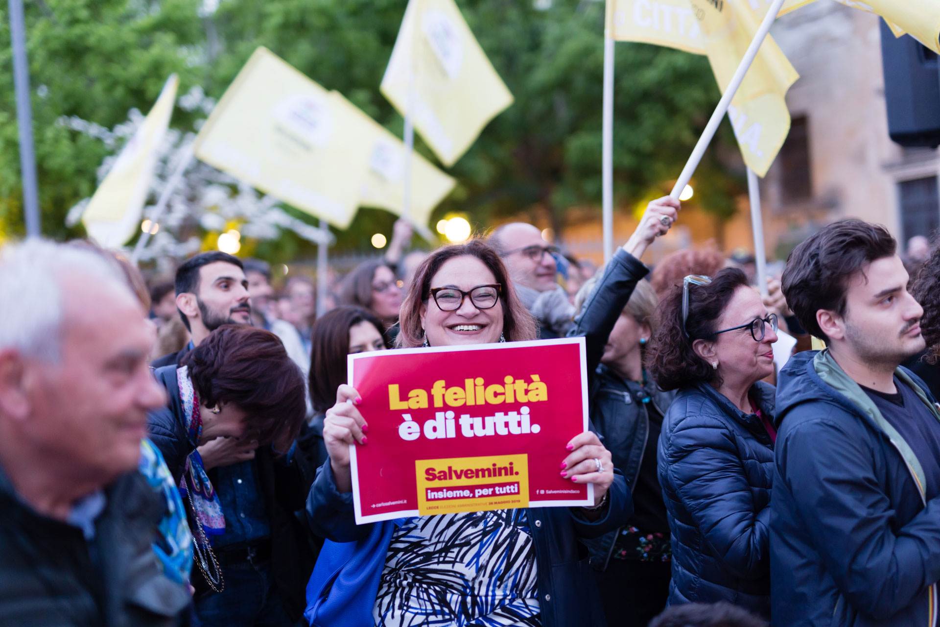Cartello felicità