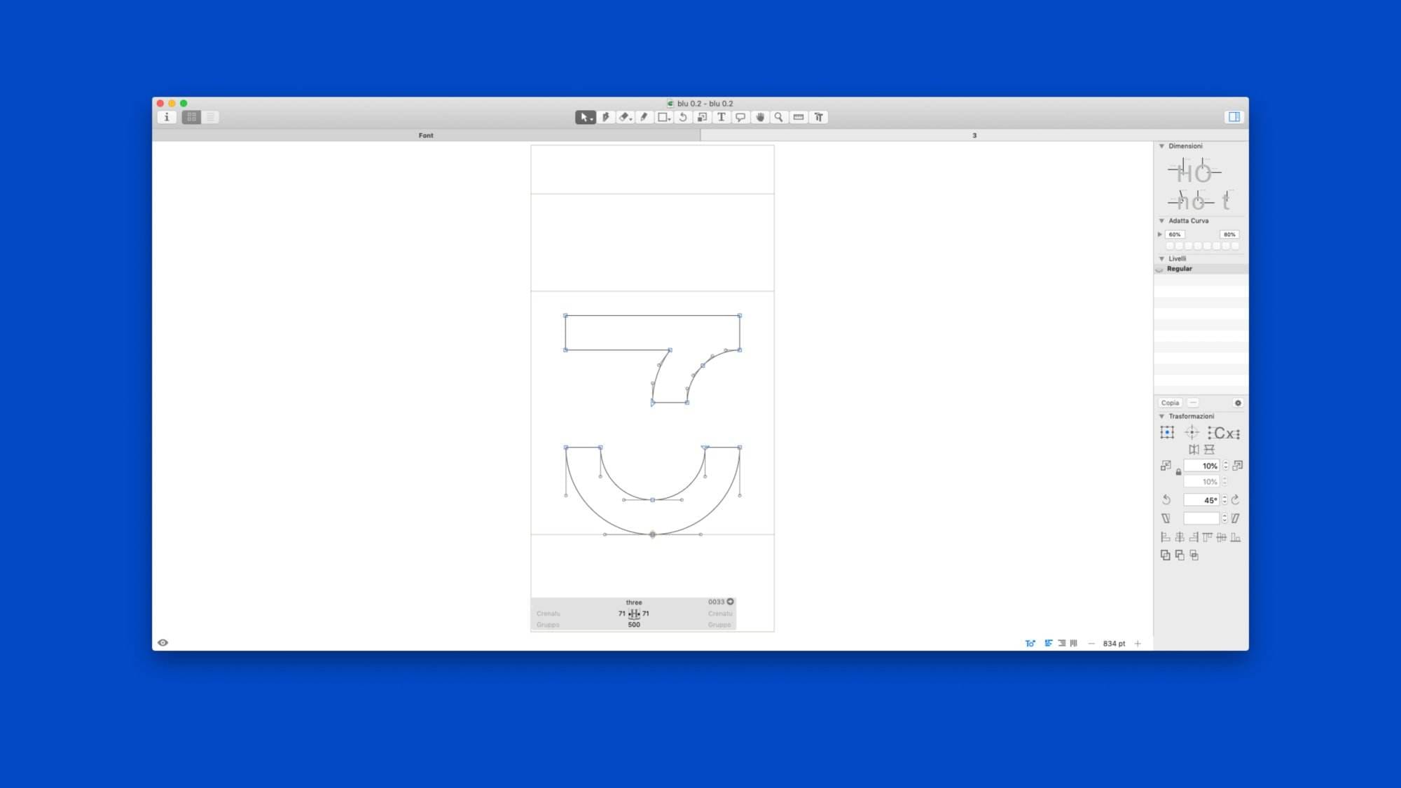 Font blu00010